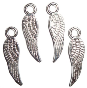 s14 ZAWIESZKI CHARMS SKRZYDEŁKA 10szt SKRZYDŁA