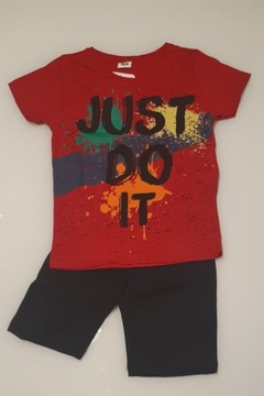 KOMPLET 2CZ BLUZKA+SPODENKI JUST DO IT 110