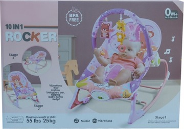 Качалка с вибрацией + игрушка с мелодиями.