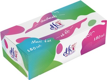 Chusteczki higieniczne ELFI Friendly 2W 150szt. MAXI BOX