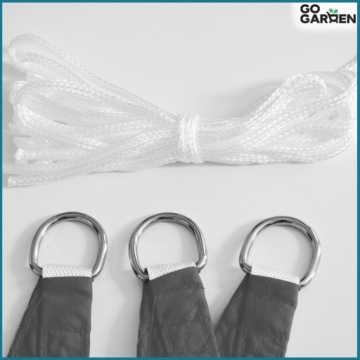 Садовый тент для террасы балкона серый графит навес 4х4х4м