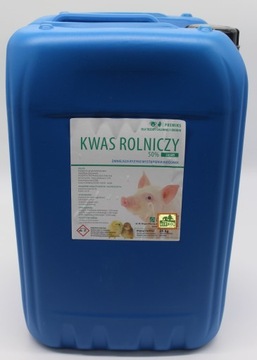 Kwas rolniczy, mlekowy jasny zakwaszacz op. 25kg