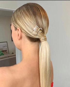 Наращивание волос «конский хвост» ПРЯМАЯ ШИРОЧКА «ПОНИ БЛОНДИНКА»