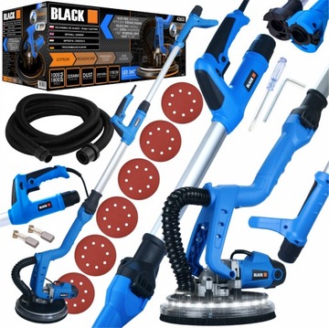 SZLIFIERKA ŻYRAFA DO GIPSU GŁADZI BEZPYŁOWA LED BLACKTOOLS 750W