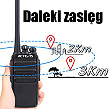 Рация Retevis RT24 с 6-контактным зарядным устройством, профессиональная радиостанция PMR446