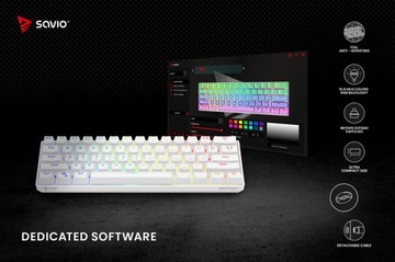 Механическая клавиатура SAVIO Whiteout BROWN