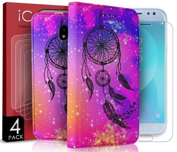 4+1 ETUI DO SAMSUNG GALAXY J7 2017 WZORY + SZKŁO