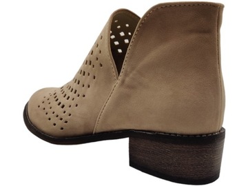 БЕЖЕВЫЕ АЖУРНЫЕ БОДОЛТЫ, ПОЛЬСКАЯ ВЕСЕННЯЯ ЖЕНСКАЯ ОБУВЬ