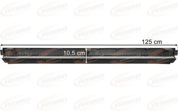 VOLVO FH4 FH5 СПОЙЛЕР ПОД ЦЕНТРАЛЬНЫМ БАМПЕРОМ С СЕРОЙ РЕЗИНОЙ