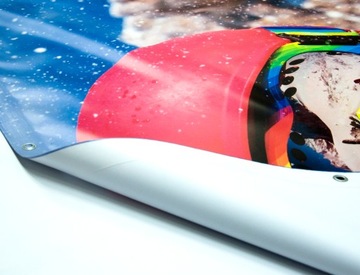 MOCNY BANER REKLAMOWY, BANERY, PLANDEKA 400x125cm