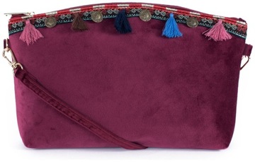Torebka Velour Spirit - bordowy tr19388
