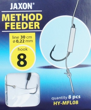 КРЮЧОК JAXON METHOD FEEDERK 8 С ИГОЛЬНЫМ МЕТОДОМ RIGER