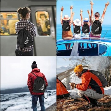 ФУТБОЛЬНАЯ СУМКА НА ШНУРЕ, БАСКЕТБОЛЬНЫЙ РЮКЗАК, ЧЕРНАЯ