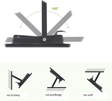 Halogen NAŚWIETLACZ Reflektor LED 50W 4500lm SLIM
