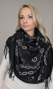 4 ЦВЕТА Шарф шарф шаль золотисто-коричневый черный бежевый