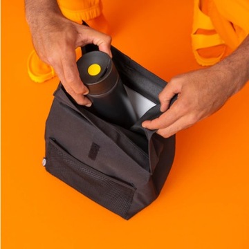 Непромокаемая сумка для обеда черная до 5 кг 22х17х35 см FRAMTUNG