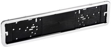 2x СТАЛЬНАЯ РАМКА ДЛЯ НОМЕРНОГО ЗНАКА, НЕРЖАВЕЮЩАЯ СТАЛЬ, КОМПЛЕКТ ШАЙБ