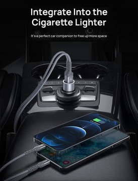 Автомобильное зарядное устройство JSAUX С КАБЕЛЕМ USB-C 36 Вт
