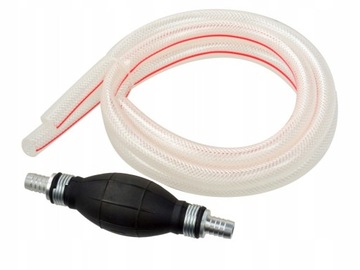 RĘCZNA POMPKA DO PALIWA GRUSZKA 12mm WĘŻYKI 2x1m