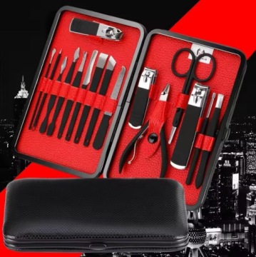 НАБОР ИЗ 16 ИНСТРУМЕНТОВ ДЛЯ МАНИКЮРА ПЕДИКЮРА КЛИППЕРЫ ДЛЯ НОГТЕЙ