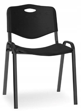 Krzesło konferencyjne ISO PLASTIC BLACK Nowy Styl