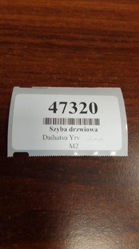 DAIHATSU YRV SKLO (OKNO) DVEŘE PRAVÝ PŘEDNÍ