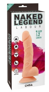 Dildo z przyssawką Naked Legend Labour 20cm Chisa
