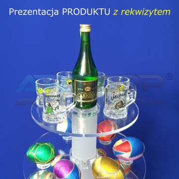 Duża Patera kaskadowa na babeczki ciastka muffiny z plexi 5mm Stelaż EVENT
