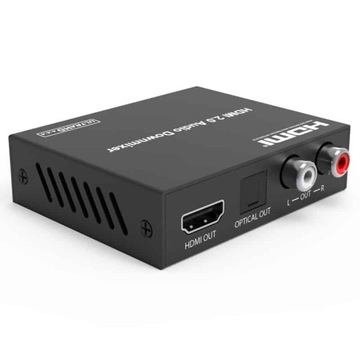 HDV-MB02 Deembedder ekstraktor audio HDMI 2.0 na Toslink i analogowe RCA