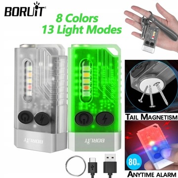 BORUiT V10 EDC-брелок-фонарик портативный Micro LA