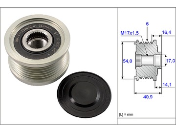 ALTERNÁTOR - SPOJKA JEDNOSMĚR SCHAEFFLER INA 535 0112 10