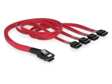 Kabel SAS 36PIN MINI SFF8087 - 4xSATA 7PIN 50cm