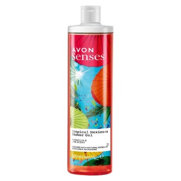Żel pod Prysznic Tropical Mexicana AVON Senses 500 ml Marakuja i Limonka