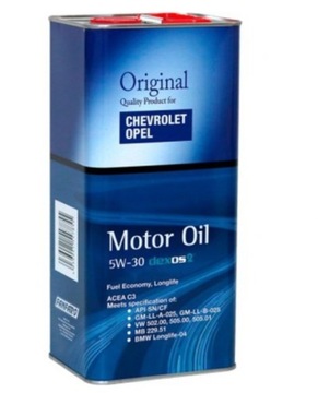 5L OLEJ 5W30 SADA FILTRŮ OPEL MERIVA B 1.4 1.4T