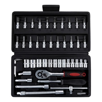 ЧЕХОЛ ДЛЯ ИНСТРУМЕНТОВ НАБОР ИНСТРУМЕНТОВ КЛЮЧИ 46 ЭЛЕМЕНТОВ SUPER SET 7915