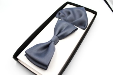 ЭЛЕГАНТНЫЙ КОСТЮМ ГРАФИТОВЫЙ ГАЛСТУК-БАБОЧКА