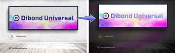 Kaseton reklamowy LED Dibond UNIVERSAL 100x100cm Cienki & SLIM