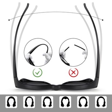 Очки поляризационные наложения для коррекции черный UV400