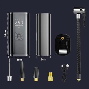 ЭЛЕКТРИЧЕСКИЙ ВОЗДУШНЫЙ НАСОС С ЖК-дисплеем И СВЕТОДИОДНОЙ ПОДСВЕТКОЙ