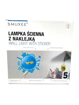 LAMPKA ŚCIENNA Z NAKLEJKAMI, SUPER ZABAWA DZIECKO