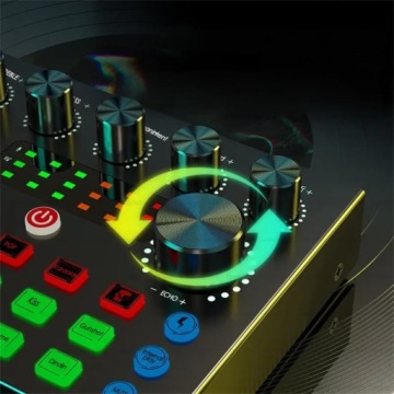 ЗВУКОВАЯ КАРТА BLUTOOTH AUDIO MIXER LIVE SOUND CARD ДЛЯ ЗАПИСИ ПРЯМЫХ ТРАНСЛЯЦИЙ