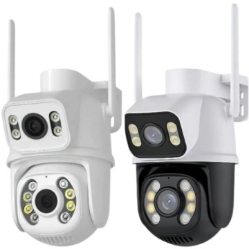 ВНЕШНЯЯ КАМЕРА 4K С ДВУМЯ ОБЪЕКТИВАМИ WIFI 8MPx/6 ПРИЛОЖЕНИЕ ДЛЯ ДВОЙНЫХ КАМЕР