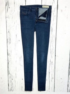 DIESEL SKINZEE HIGH Jeansy Rurki Damskie Spodnie z Wysokim Stanem r W31 L34