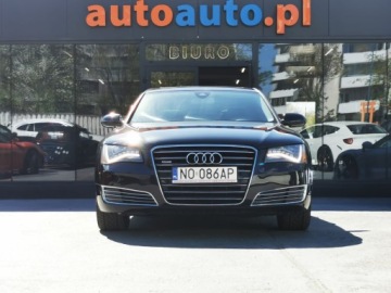 Audi A8 D4 2012 Audi A8 L Quattro 2012 Black 4.2L V8*Dokumentacja pochodzeniowa*Automat D4, zdjęcie 1