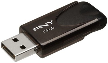 Pen-drive 128GB PNY klasyczny wytrzymały wysuwany