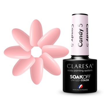 CLARESA KREMOWY LAKIER HYBRYDOWY CANDY 5 5ml