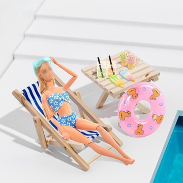 ОДЕЖДА ДЛЯ КУКОЛ ПЛЯЖНЫЕ АКСЕССУАРЫ ОБУВЬ КОМПЛЕКТ КУПАЛЬНИК