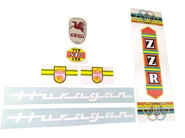 ROMET ZZR HURAGAN lata 60 rozm 570 naklejka