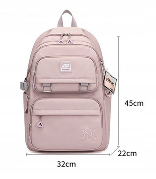 PLECAK szkolny młodzieżowy PAKKO duży tornister torba szkoła RÓŻOWY (D088)