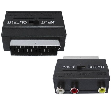 АДАПТЕР 1X ЕВРОШТЕК 3XRCA ВЫКЛЮЧАТЕЛЬ ВХОДА-ВЫХОДА